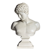 Buste en plâtre d'Hermès