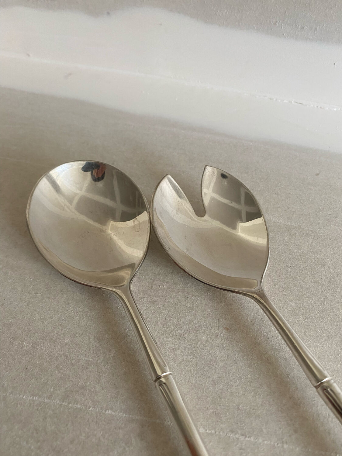 Cutlery vintage bamboo salad