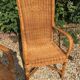 Pair of rattan armchairs