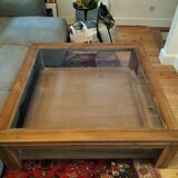 Table basse verre et bois BDBD