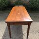 Antique Louis Philippe style farmhouse table in solid cherry wood with its 2 extensions.