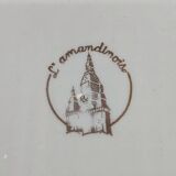 Service of 12 vintage deep plates L'Amandinois Floral Decoration and Gilding