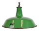 Industrial Green Enamel Factory Pendant Lamp from Revo, 1950s
