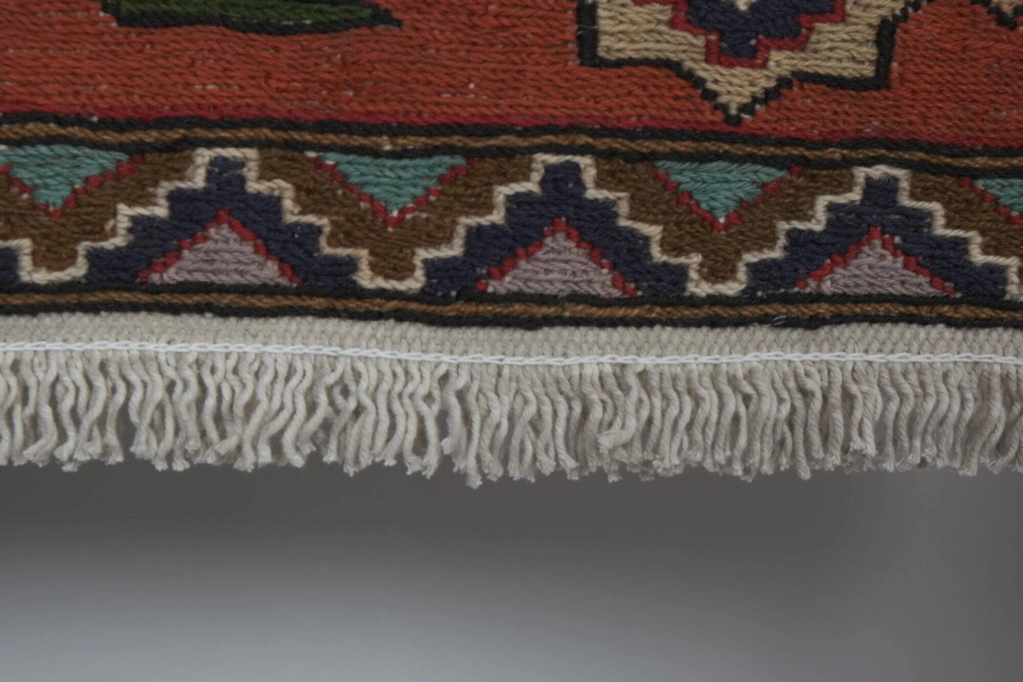 Vintage Turkish handmade rug 126x195 cm