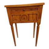 Nightstand 2 drawers walnut oak and burl walnut