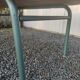 60s school table in water-green formica ideal for coffee table