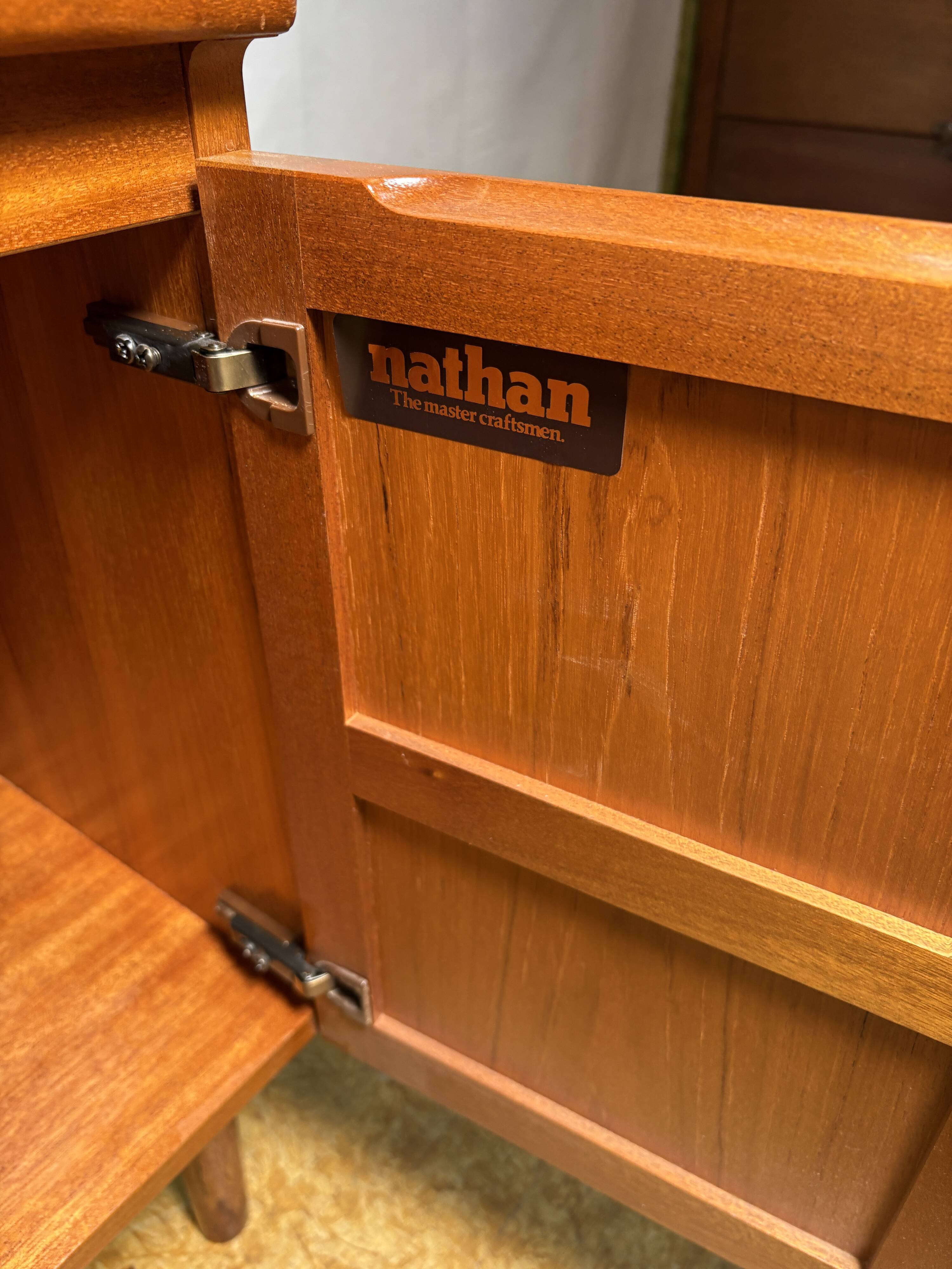 Vintage Retro Nathan Teak Music Cabinet | Circa 1960 | Mid-Century Design