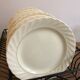 6 flat plates, Faience de Salins, Service Biarritz