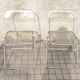 Set of 2 vintage DESIGN PLIA chairs by Giancarlo Piretti for Castelli Italy 1960s