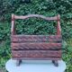 Porte revues brutaliste en pin 1970