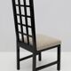 Four Black Lacquered High Back Chairs, 1979