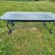 Italian glass and wrought iron coffee table