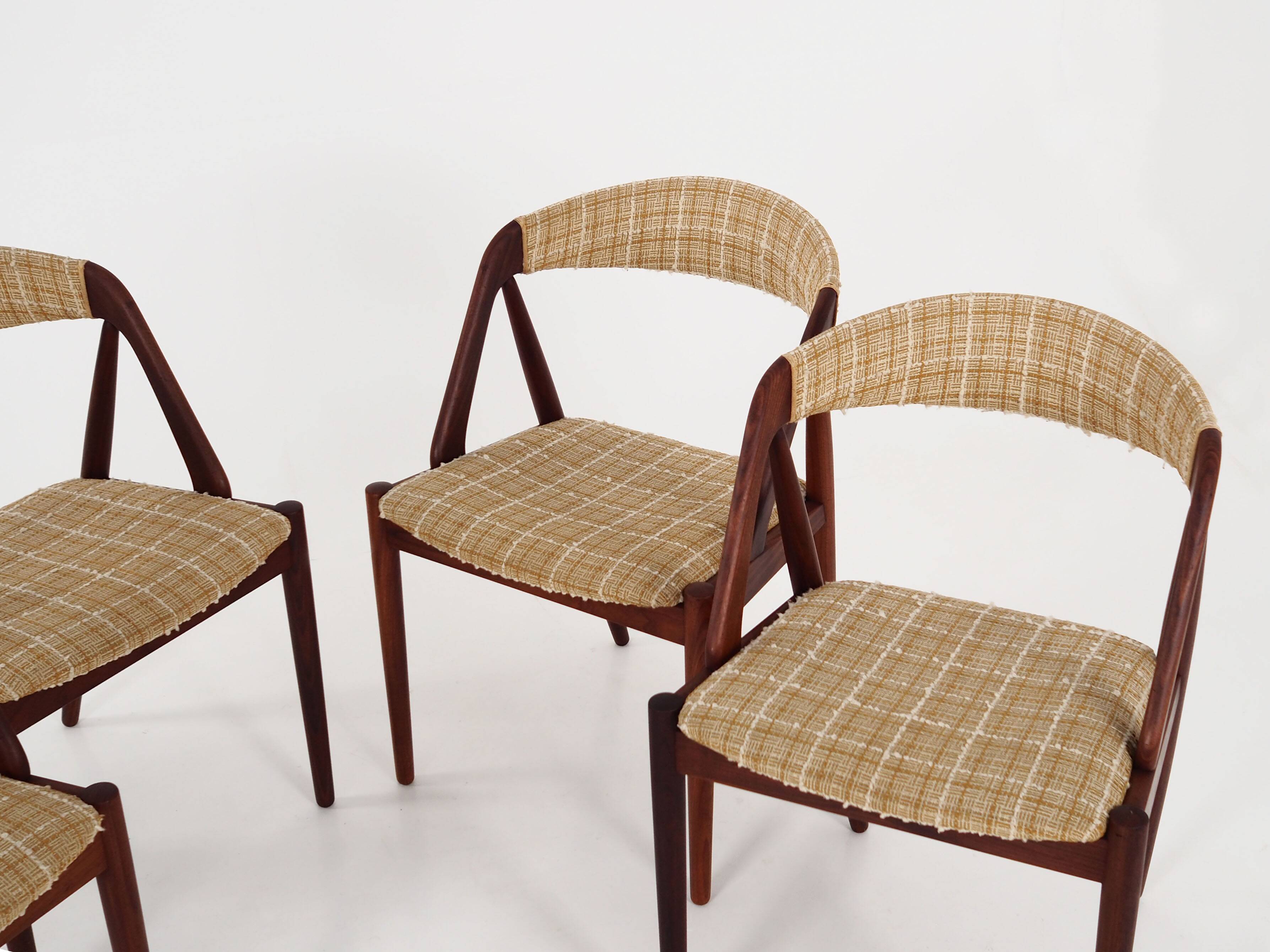 Set of four teak chairs, Danish design, 1970s, designer: Kai Kristiansen