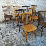 Mismatched bistro chairs