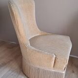 Velvet toad armchair