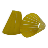 Deux tulipes vintage en verte pour  applisue  ou lampe - Années 1950