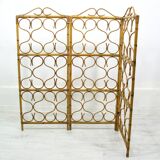 Bamboo and Rattan Room Divider / Screen, 1970s