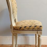 Chair and armchair medallion, Louis XVI style, circa 1950