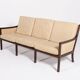 Canapé 3 places par Ole Wanscher pour P. Jeppensen, Danemark années 1960
