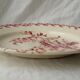 Assiette Gien chardon rose