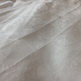 Tablecloth and its 12 damasee towels floral decorations rockery embroidered monogram