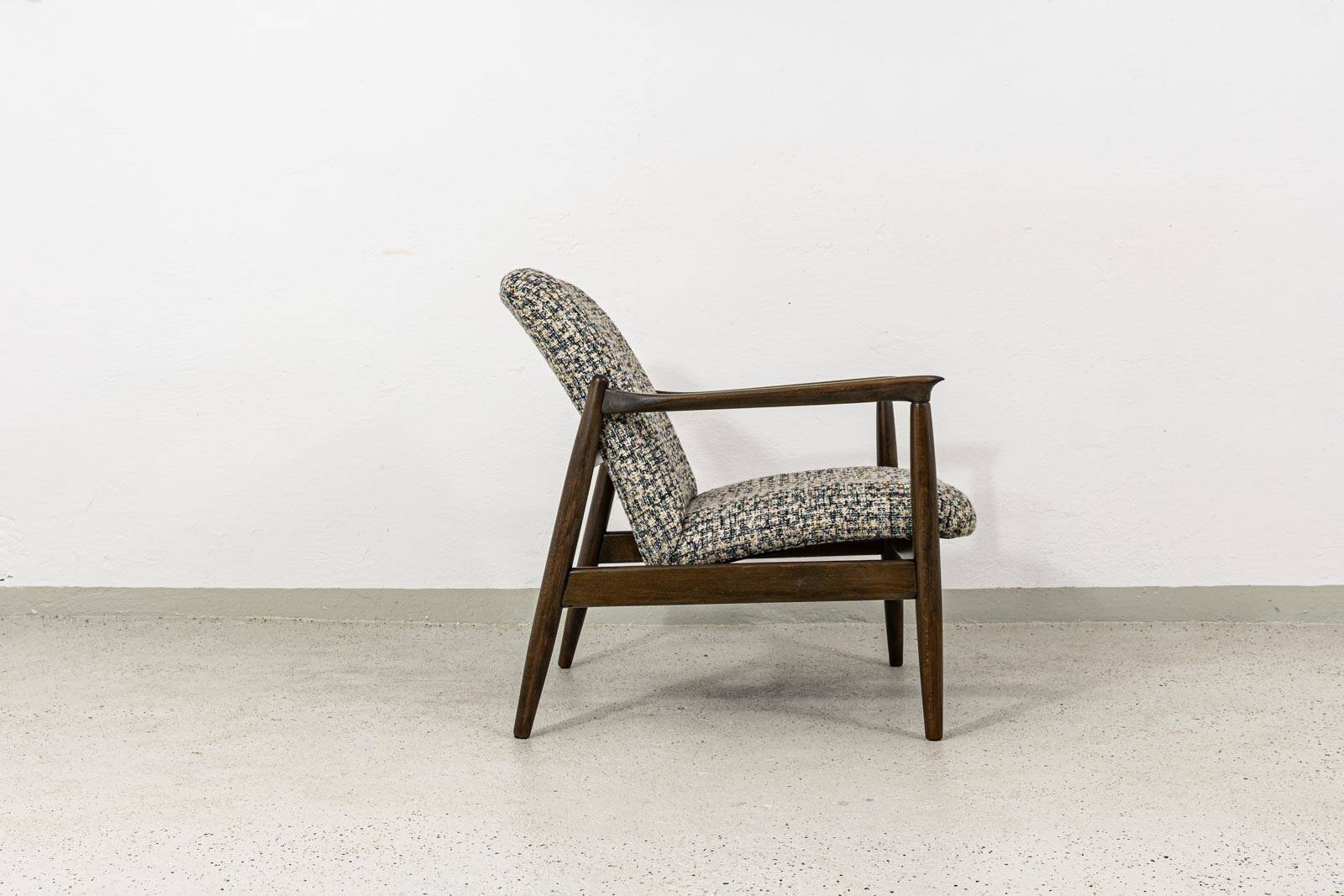 Vintage armchair GFM-64 by Edmund Homa, GFM, Poland, 1960s