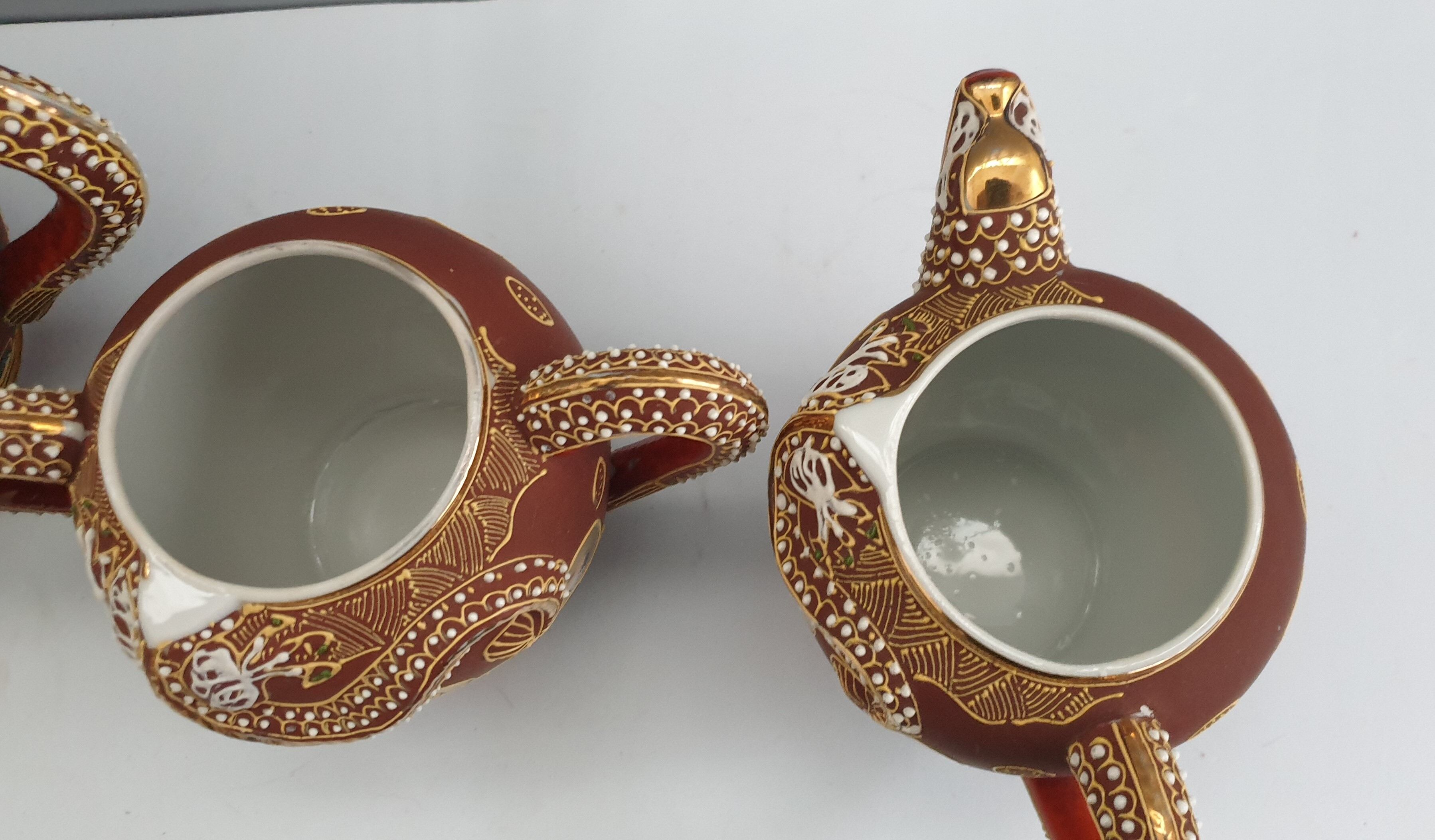Tea set Satsuma porcelain from Japan