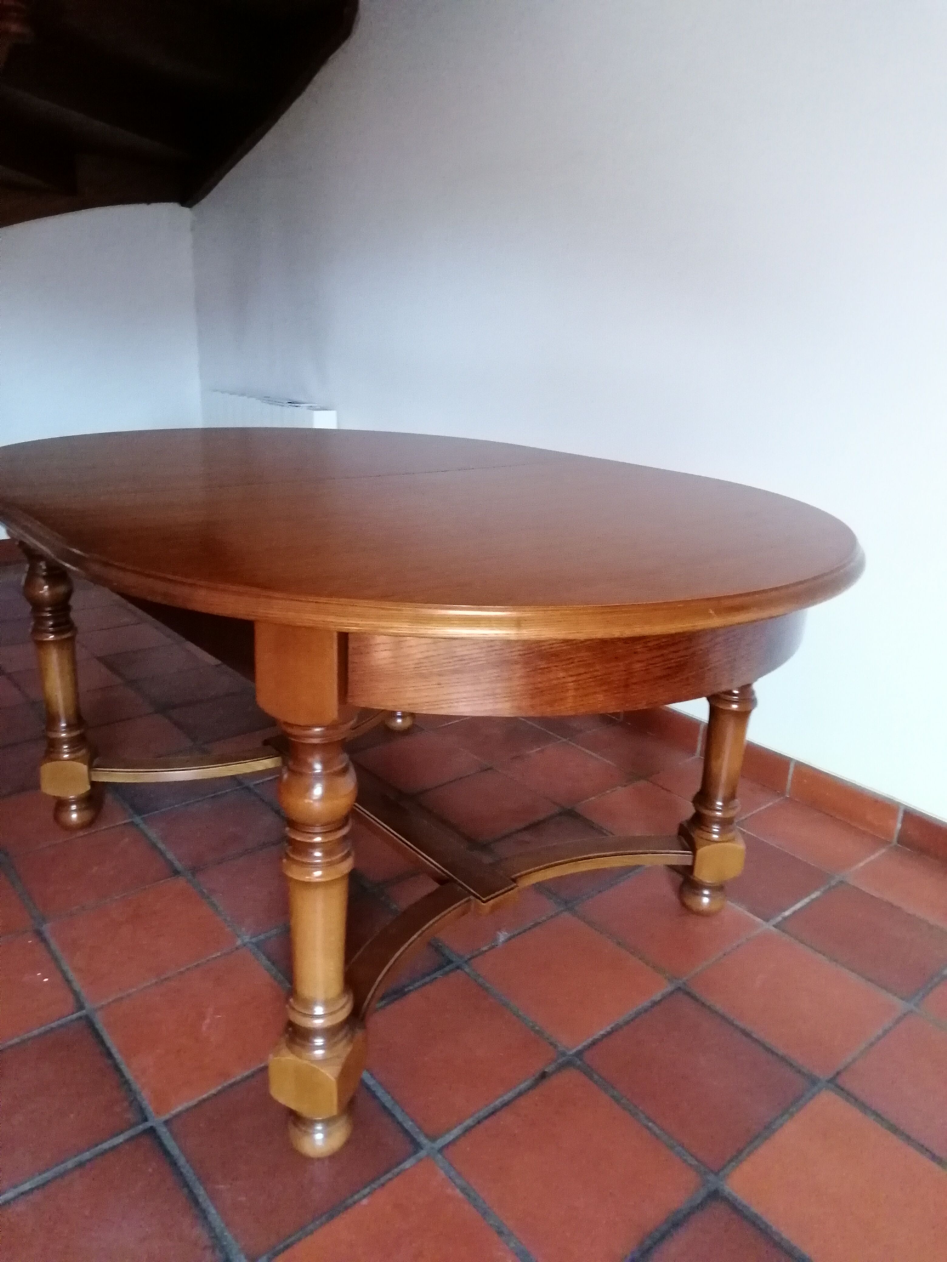 Solid wood dining table