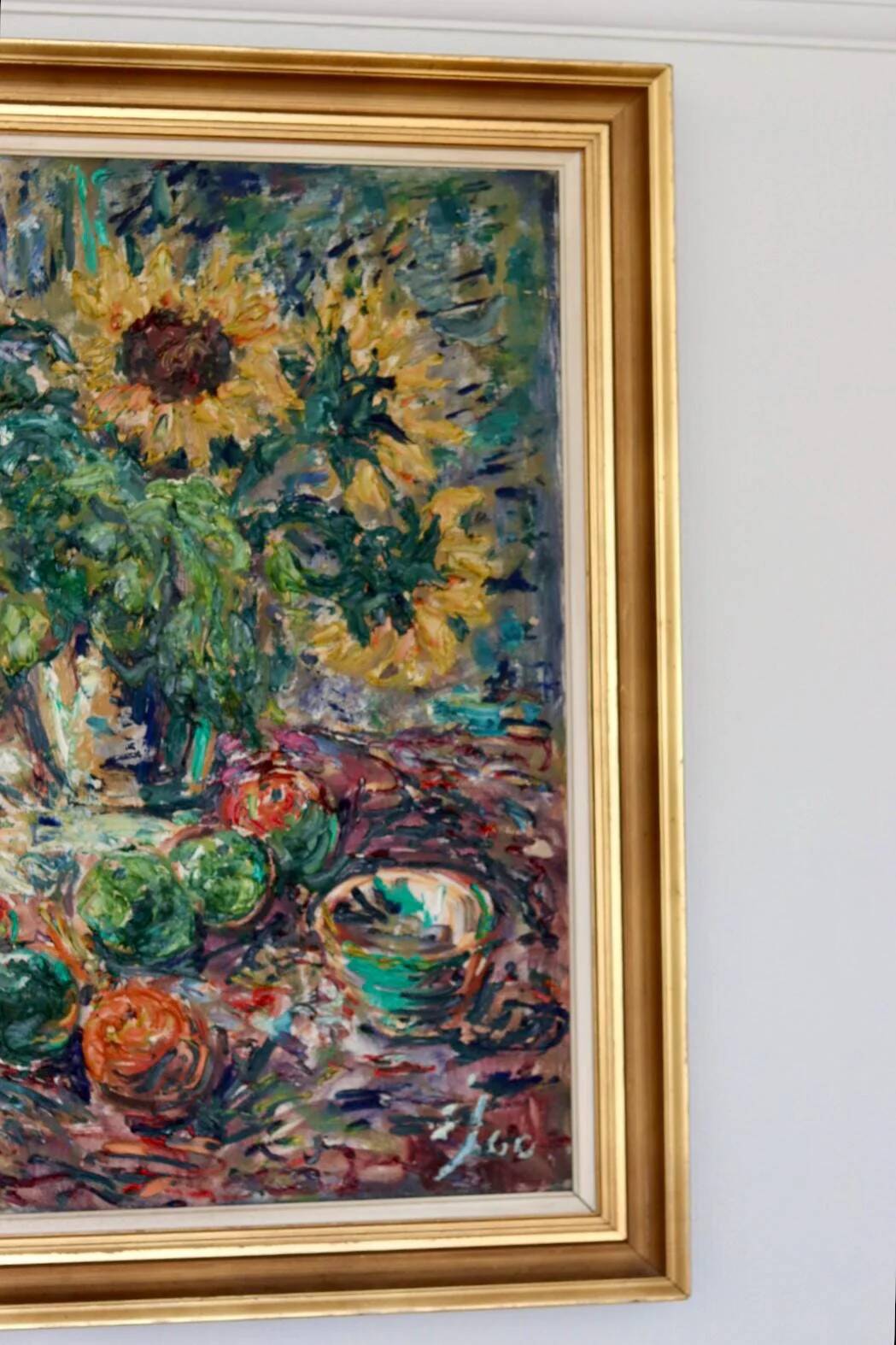 Still life with sunflowers by Gustaf Sjöö