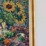 Still life with sunflowers by Gustaf Sjöö