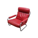 Leather Jan Des Bouvrie armchair, Holland