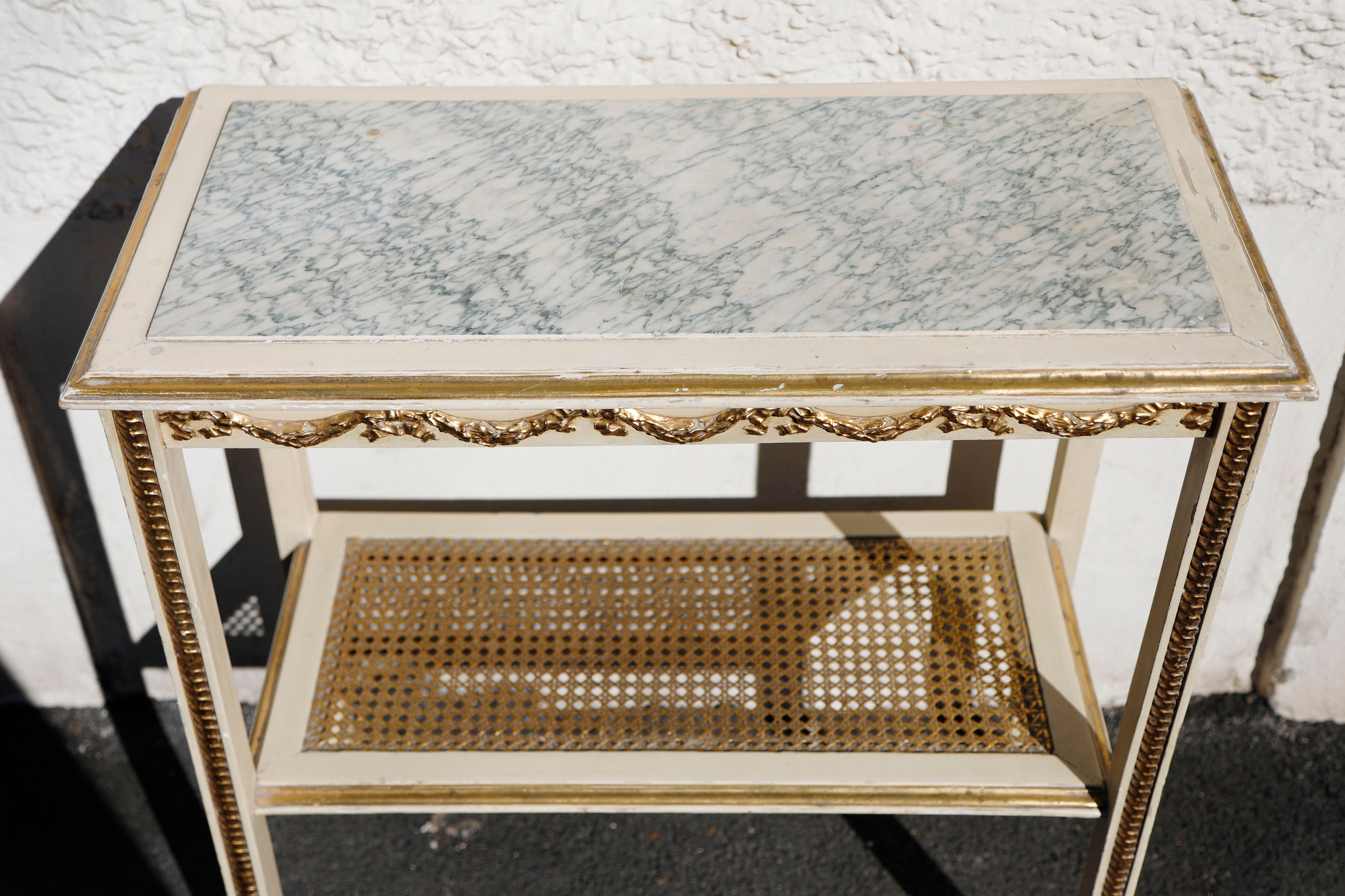 Italian console marble tray