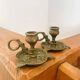 Pair of brass candlesticks