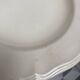 Set of 4 ivory gadroon soup plates Digoin Sarreguemines