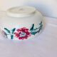 Vintage salad bowl from the Sarreguemines manufacture Model Monceau porcelain
