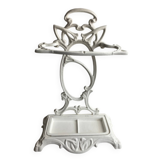 Enamelled cast iron umbrella stand