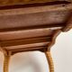 Rattan console desk with curved legs, 1970s