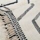 White geometric Beni ouarain rug 200*300 cm