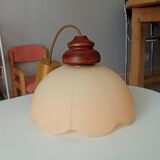 Vintage opaline pendant lamp