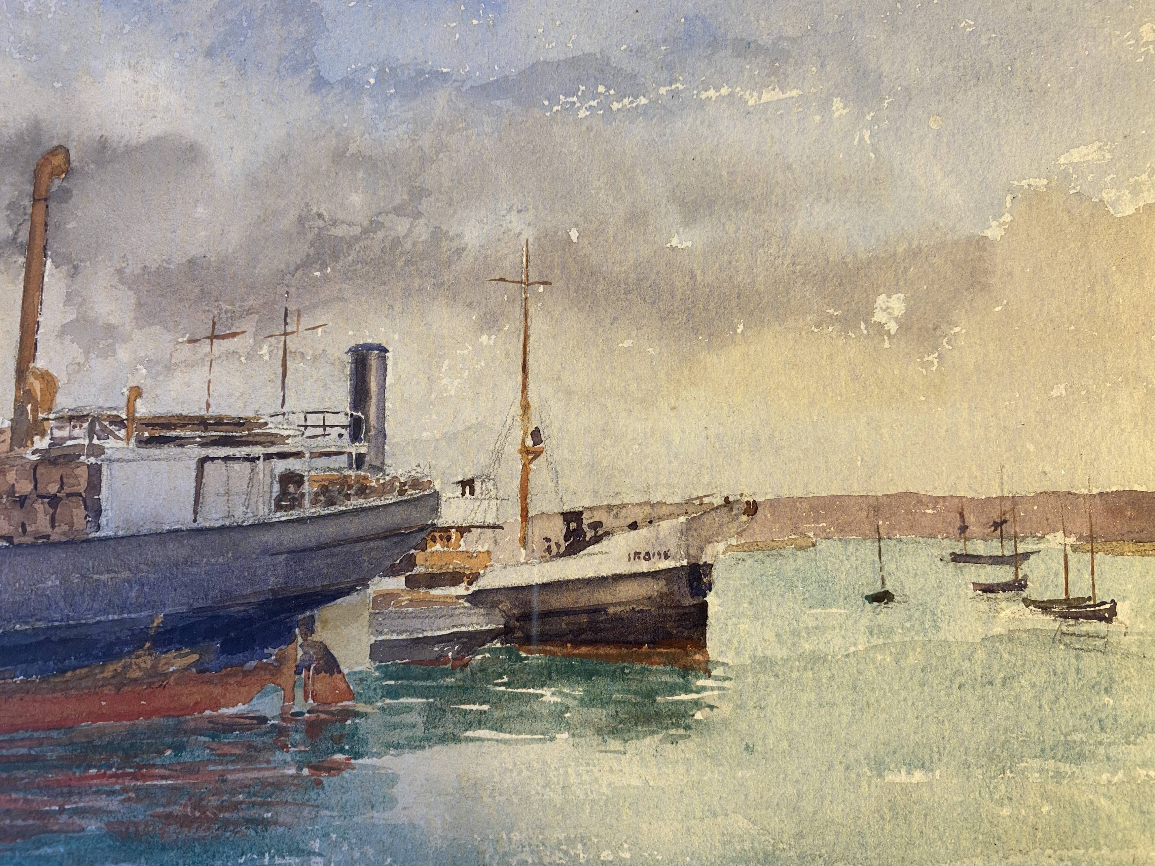 Old painting, Marine circa 1950/1960