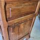 Commode 3 tiroirs arbalette Louis XV en noyer de 1960