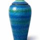 Covered vase Londi for Bitossi, Rimini Blue, ceramic, Italy, 1960