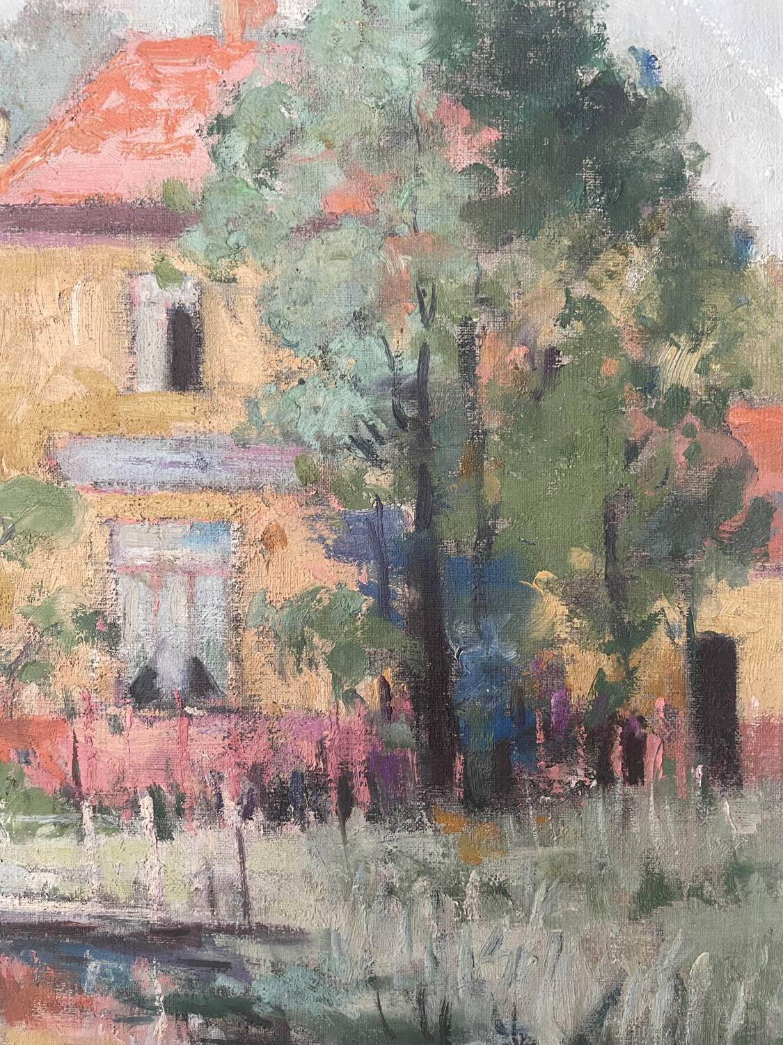 Huile sur toile début XXeme