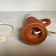Lampe en bois orange scandinave