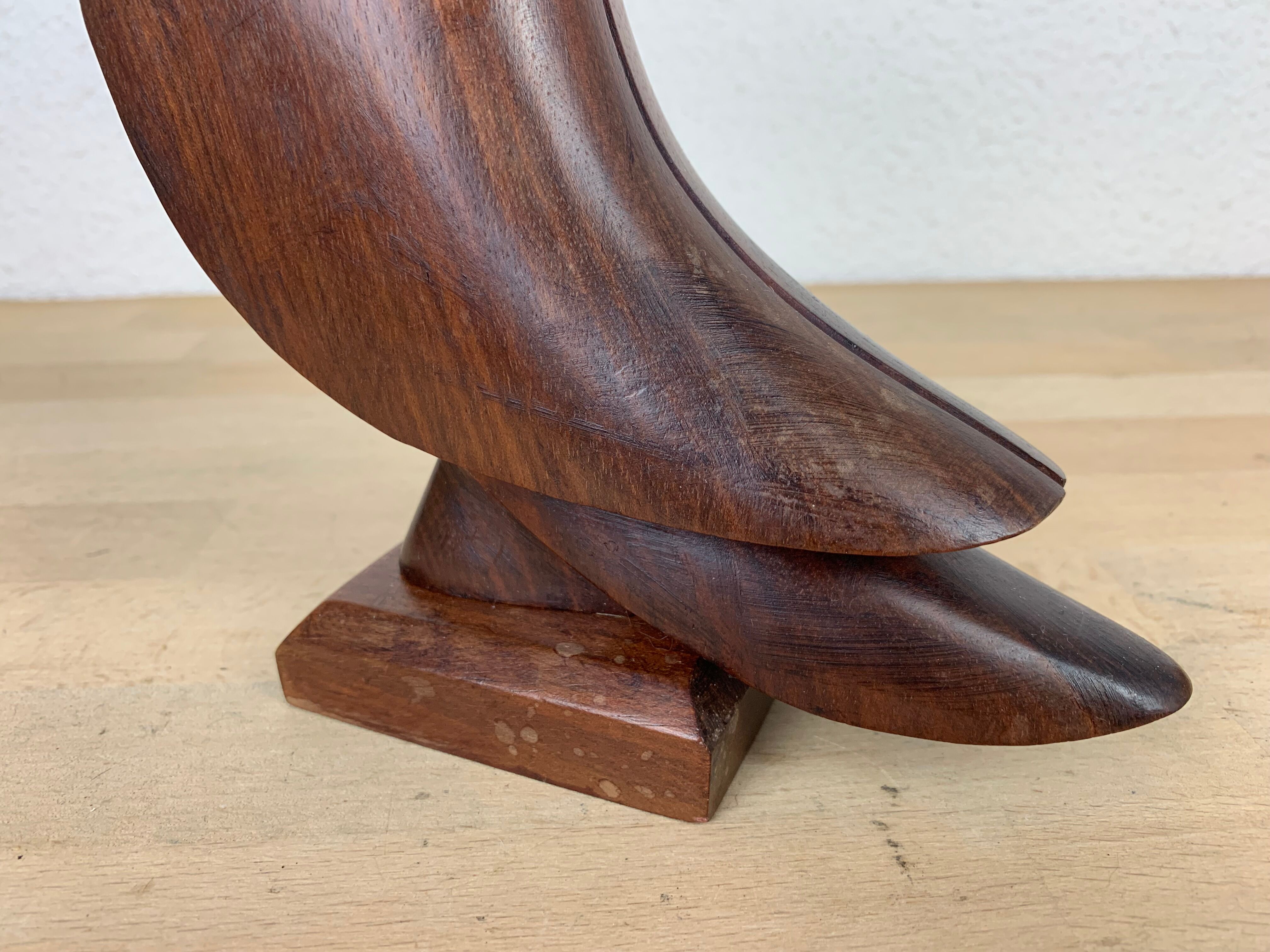 Letter door toucan Scandinavian wood sculpture