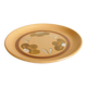 Vintage Round Calotte Plate in Stoneware with Floral Pattern - Sarreguemines model