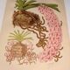 Botanical plate from 1897 - Spotted Saccolabium - Original old flower engraving by A.Lefevre