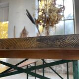 Guinguette table and its 2 benches