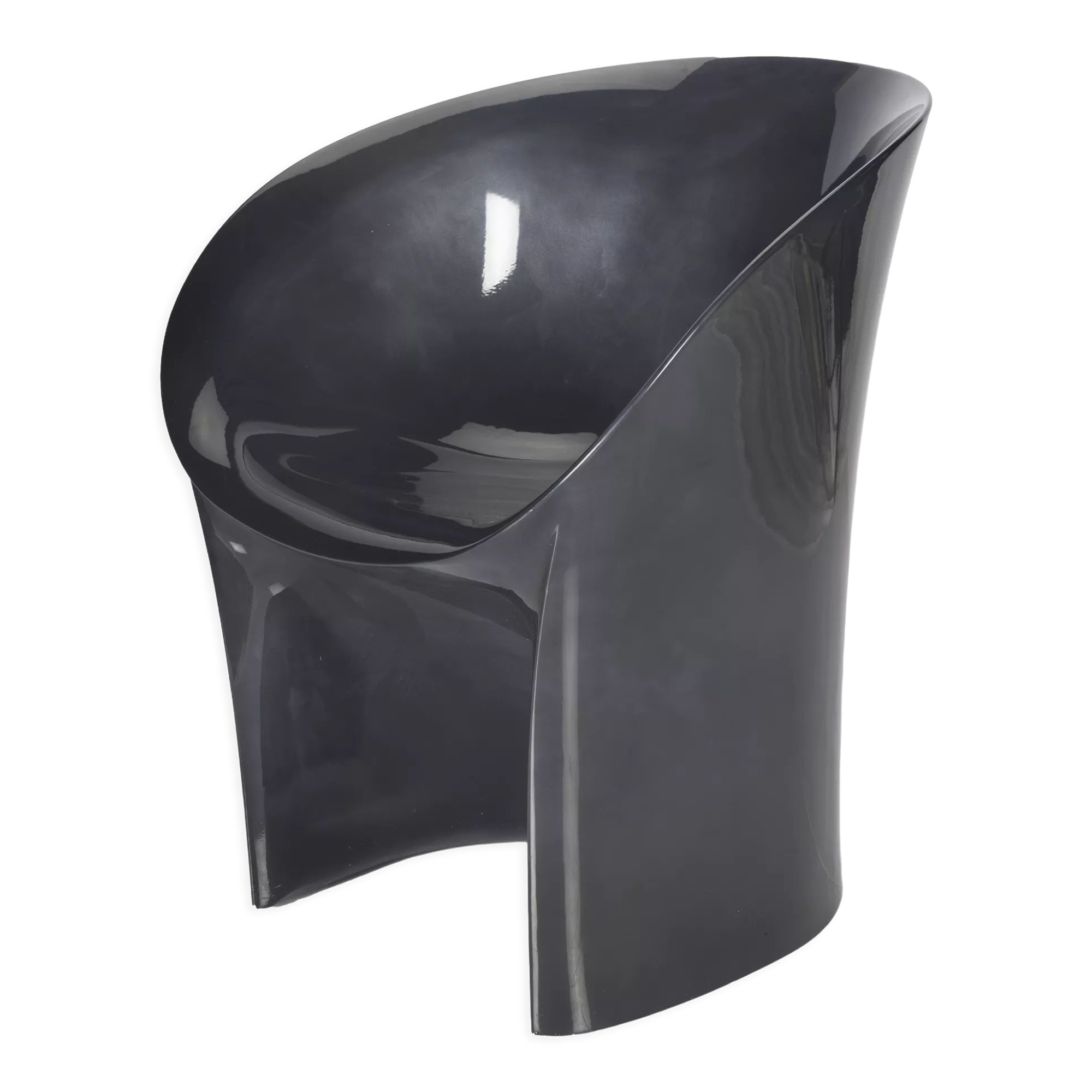 "Black Iron" Metallic Moon Armchair by Tokujin Yoshika for Moroso  62cm x 62cm x 74cm