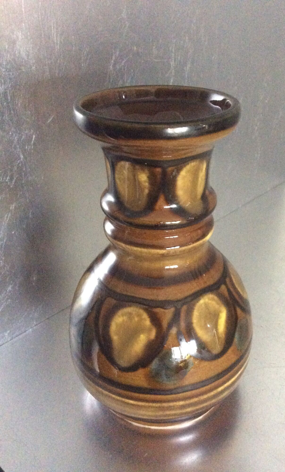 Gouda Holland ceramic vase 70s